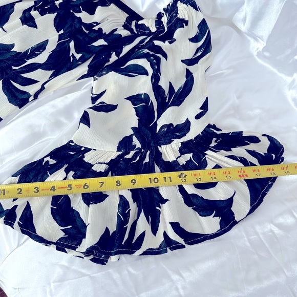 RB Couture Navy and Off White Off Shoulder Top - Picture 10 of 13